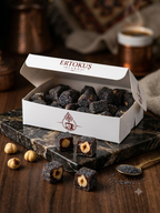 Haşhaş Kaplı Duble Fındıklı Güllü Lokum 250gr | Çifte Kavrulmuş | %100 Pancar Şekeri