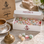 Karışık Kuş Lokumu 250 gr | Elmalı, Limonlu, Güllü | Çifte Kavrulmuş | %100 Pancar Şekeri