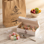Karışık Kuş Lokumu 250 gr | Elmalı, Limonlu, Güllü | Çifte Kavrulmuş | %100 Pancar Şekeri