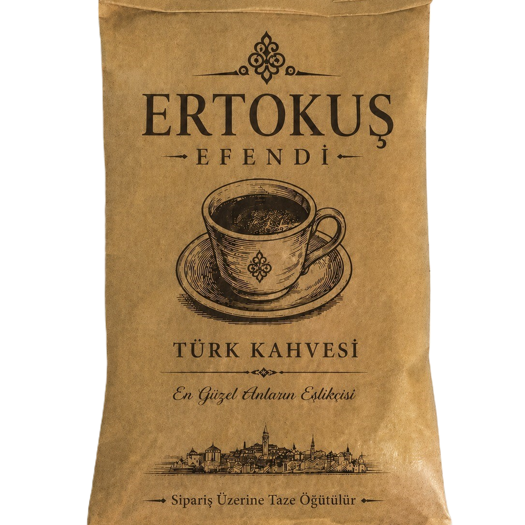 Yumuşak İçimli Türk kahvesi 100 Gr | Az Kavrulmuş ve Taş Değirmende Öğütülmüş