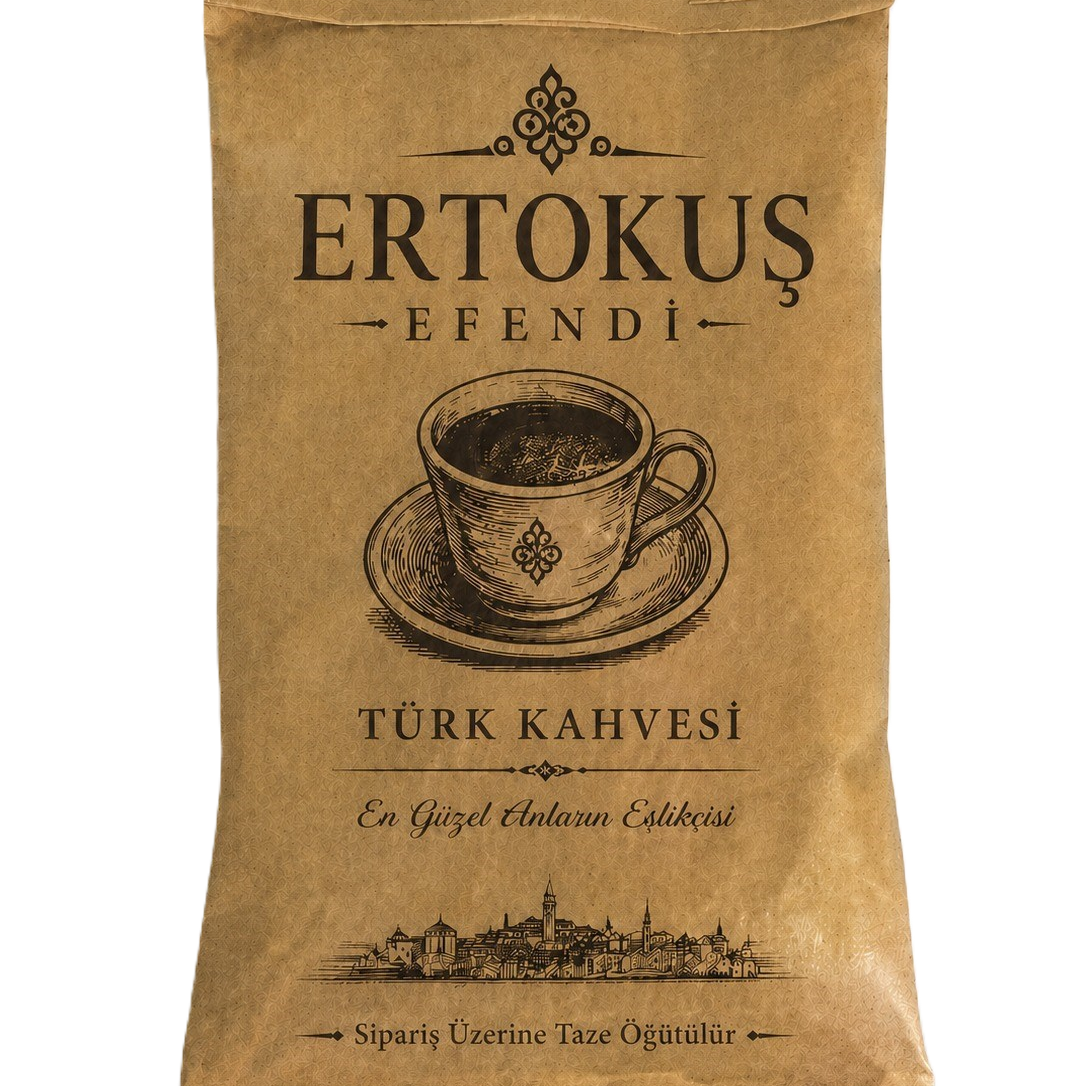 Yumuşak İçimli Türk kahvesi 100 Gr | Az Kavrulmuş ve Taş Değirmende Öğütülmüş
